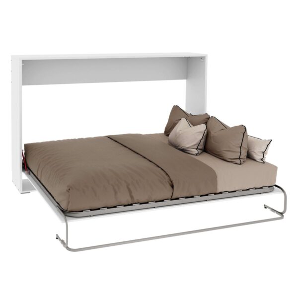 Miroytengo Cama plegable abatible horizontal 135 x 190 cm blanco
