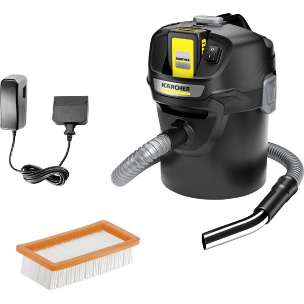 Kärcher AD2 Battery Set Aspirador de cenizas a batería, incluye batería de 2,5 Ah